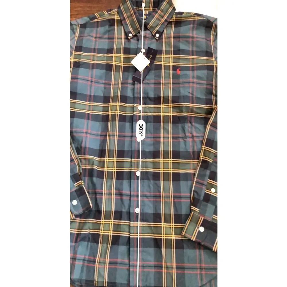 Polo Ralph Lauren Pony Logo Long Sleeve Classic Fit Button Down Shirt Men’s SzM